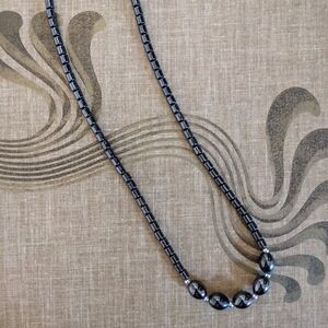 Hematite Bead Necklace